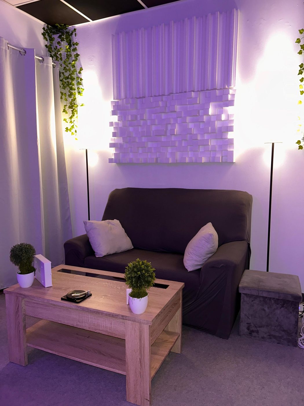 Zona de descanso del estudio
